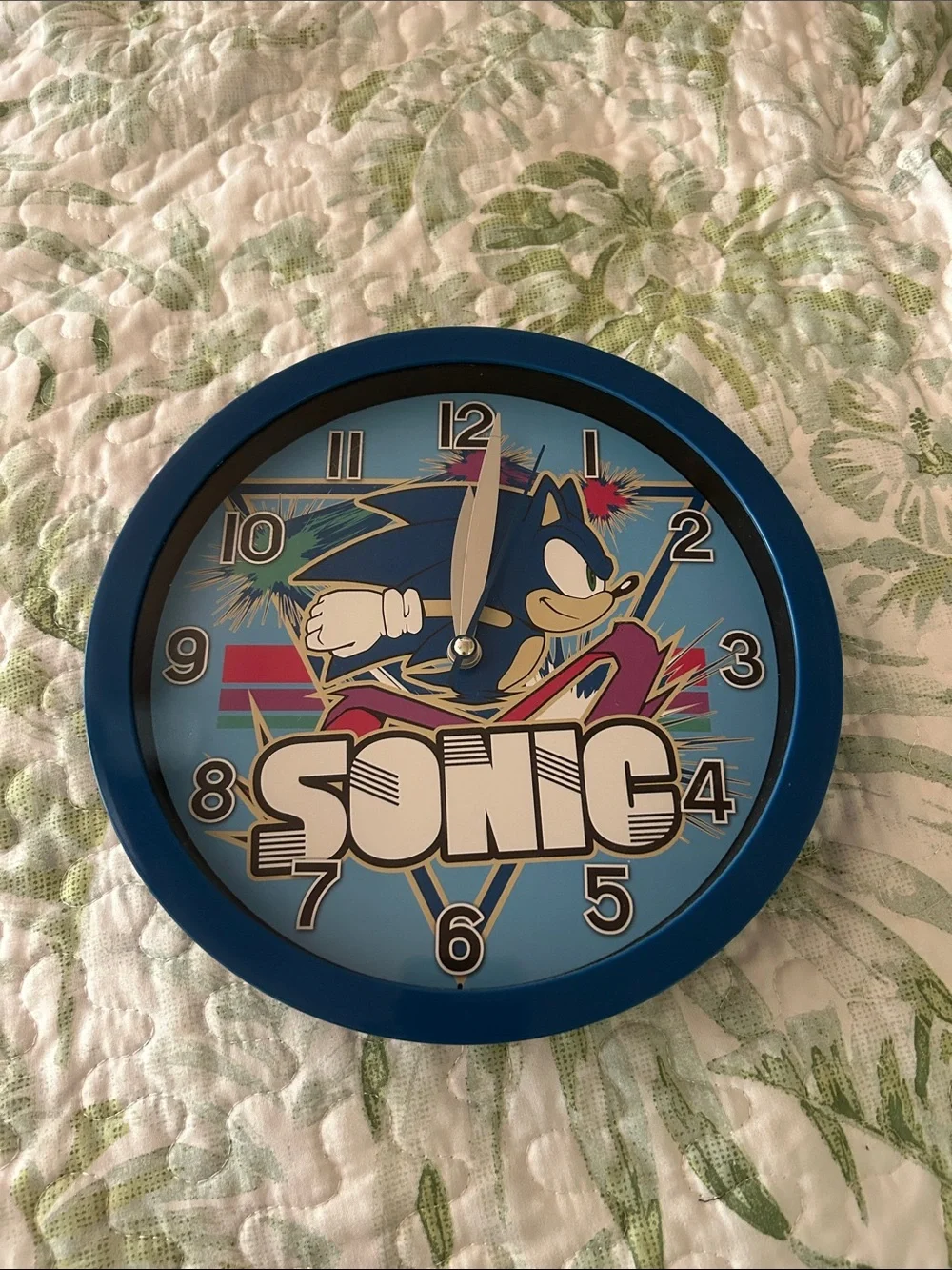 Sonic Blue Wall Clock by